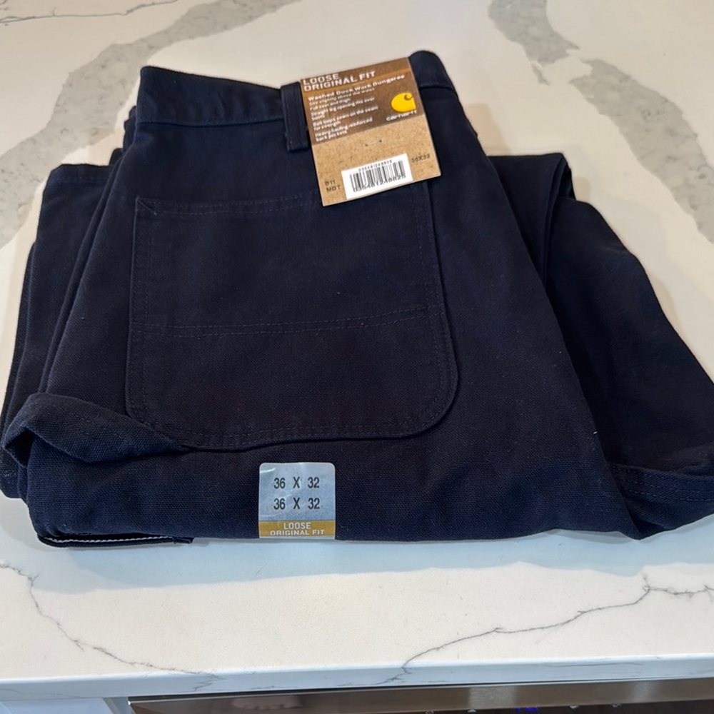 Carhartt Black Work Dungaree Pants